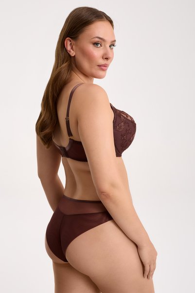 画像5: 【12月発売予定】2026SS|KIRA chocolate B150 | フルカップ・ワイヤーブラ・セミソフトブラ・大きいサイズ・ベージュ| ewabien エヴァビアン (5)