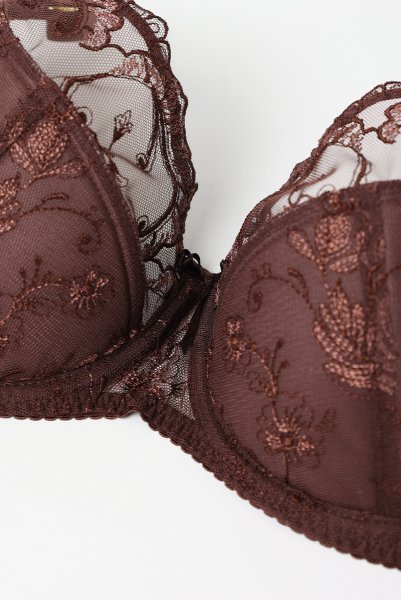 画像11: 【12月発売予定】2026SS|KIRA chocolate B150 | フルカップ・ワイヤーブラ・セミソフトブラ・大きいサイズ・ベージュ| ewabien エヴァビアン (11)