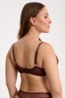 画像2: 【12月発売予定】2026SS|KIRAchocolate B214 | 3/4カップ・ワイヤーブラ・グラマー向け・すっぴん美乳ブラ・ブラウン| ewabien エヴァビアン (2)