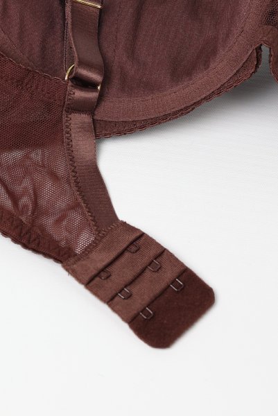 画像12: 【12月発売予定】2026SS|KIRAchocolate B214 | 3/4カップ・ワイヤーブラ・グラマー向け・すっぴん美乳ブラ・ブラウン| ewabien エヴァビアン (12)