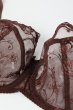 画像9: 【12月発売予定】2026SS|KIRAchocolate B161 | フルカップ・パッドなし・ワイヤーブラ・一枚レース・大きいサイズ・ブラウン | ewabien エヴァビアン (9)
