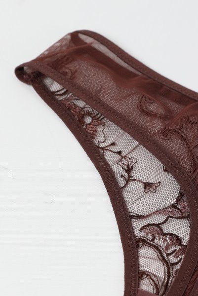 画像10: 【12月発売予定】2026SS|KIRAchocolate C200 |タンガ・Tバック・ブラウン  | ewabien エヴァビアン (10)