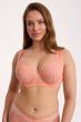 画像2: 【予約受付中】2026SS|MARIBEL peach B161 | フルカップ・パッドなし・ワイヤーブラ・一枚レース・大きいサイズ・ピンク | ewabien エヴァビアン (2)