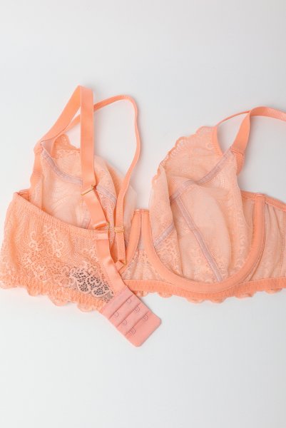 画像11: 【予約受付中】2026SS|MARIBEL peach B161 | フルカップ・パッドなし・ワイヤーブラ・一枚レース・大きいサイズ・ピンク | ewabien エヴァビアン (11)