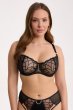 画像2: 【12月発売予定】2026SS|REGINAblack B139 | フルカップ・パッドなし・ワイヤーブラ・一枚レース・大きいサイズ・ブラック | ewabien エヴァビアン (2)