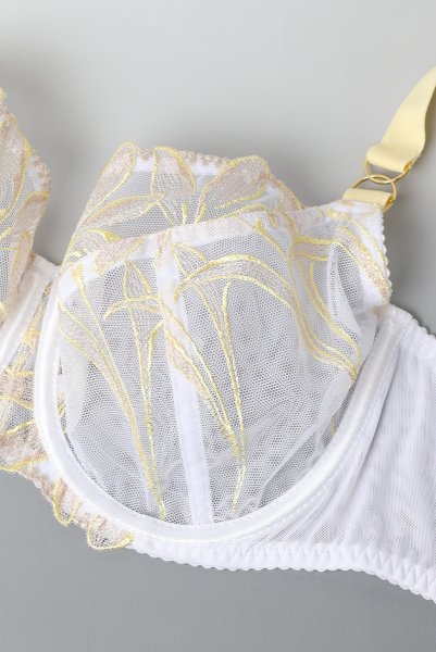 画像9: 【予約受付中】2026SS|JOVITA white B161 | フルカップ・パッドなし・ワイヤーブラ・一枚レース・大きいサイズ・ホワイト | ewabien エヴァビアン (9)