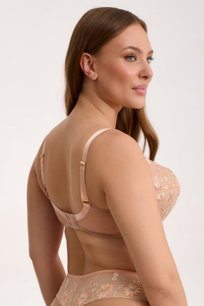 画像2: 【予約受付中】2026SS|TRINI beige B214 | 3/4カップ・ワイヤーブラ・グラマー向け・ベージュ| ewabien エヴァビアン (2)