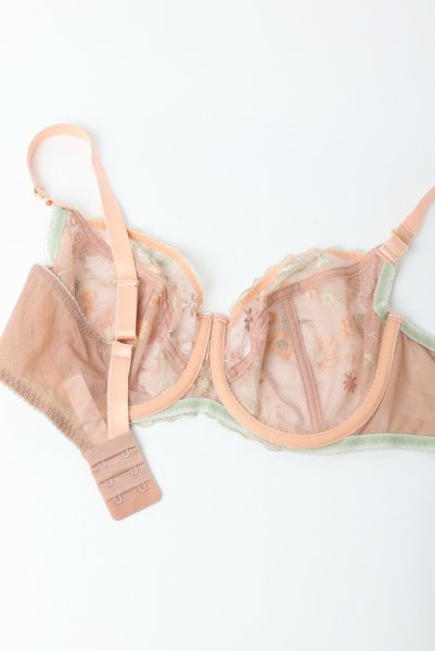 画像10: 【予約受付中】2026SS|TRINI beige B161 | フルカップ・パッドなし・ワイヤーブラ・一枚レース・大きいサイズ・ベージュ | ewabien エヴァビアン (10)