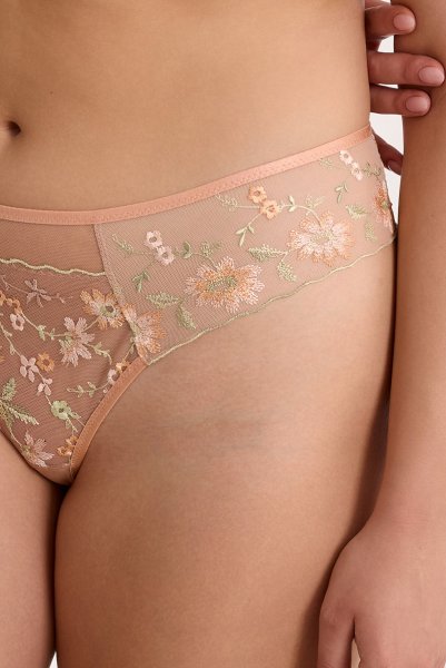 画像5: 【予約受付中】2026SS|TRINI beige C200 |タンガ・Tバック・ベージュ  | ewabien エヴァビアン (5)