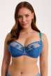 画像1: 【予約受付中】2026SS|NURIA blue B150 | フルカップ・ワイヤーブラ・セミソフトブラ・大きいサイズ・ブルー| ewabien エヴァビアン (1)