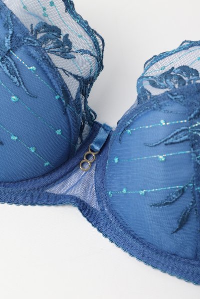 画像9: 【予約受付中】2026SS|NURIA blue B150 | フルカップ・ワイヤーブラ・セミソフトブラ・大きいサイズ・ブルー| ewabien エヴァビアン (9)