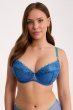 画像1: 【予約受付中】2026SS|NURIA blue B214 | 3/4カップ・ワイヤーブラ・グラマー向け・ブルー| ewabien エヴァビアン (1)
