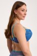 画像2: 【予約受付中】2026SS|NURIA blue B214 | 3/4カップ・ワイヤーブラ・グラマー向け・ブルー| ewabien エヴァビアン (2)