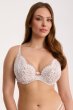 画像1: 【予約受付中】2026SS|LAILA beige B862 | ブラレット・パッドなし・ワイヤーブラ・一枚レース・大きいサイズ・ベージュ | ewabien エヴァビアン (1)