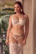画像1: 【予約受付中】2026SS|LAILA beige B161 | フルカップ・パッドなし・ワイヤーブラ・一枚レース・大きいサイズ・ベージュ | ewabien エヴァビアン (1)