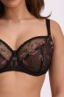 画像5: ELVIRA black B161 | フルカップブラ・パッドなし・ワイヤーブラ・一枚レース・大きいサイズ・ブラック | ewabien エヴァビアン【サイズ交換OK・メール便対象】 輸入下着・高級ランジェリー  (5)