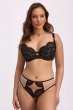 画像3: LAILA-black-B214 | 3/4カップ・ワイヤーブラ・グラマー向け・ブラック| ewabien エヴァビアン 【サイズ交換OK】輸入下着・高級ランジェリー  (3)