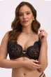 画像1: LAILA-black-B862 | ブラレット・パッドなし・ワイヤーブラ・一枚レース・大きいサイズ・ブラック | ewabien エヴァビアン【サイズ交換OK】 輸入下着・高級ランジェリー  (1)
