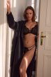 画像8: LAILA-black-B862 | ブラレット・パッドなし・ワイヤーブラ・一枚レース・大きいサイズ・ブラック | ewabien エヴァビアン【サイズ交換OK】 輸入下着・高級ランジェリー  (8)