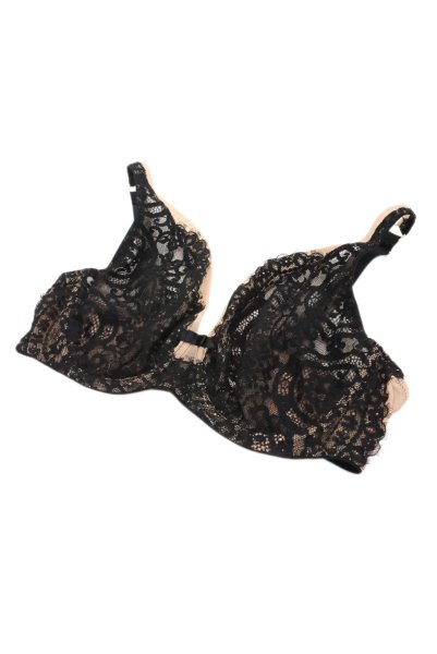 画像10: LAILA-black-B862 | ブラレット・パッドなし・ワイヤーブラ・一枚レース・大きいサイズ・ブラック | ewabien エヴァビアン【サイズ交換OK】 輸入下着・高級ランジェリー  (10)