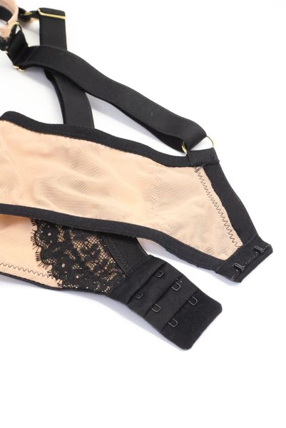 画像14: LAILA-black-B862 | ブラレット・パッドなし・ワイヤーブラ・一枚レース・大きいサイズ・ブラック | ewabien エヴァビアン【サイズ交換OK】 輸入下着・高級ランジェリー  (14)