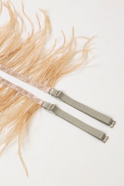 画像16: Venus-Set  | ブラレット＆ショーツセット・ノンパテッドブラ・替えストラップ付・グリーン・ビーナスプリント・シルク混 | LA MUSA ラミューザ (16)