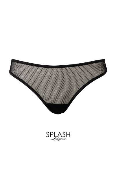 画像4: Mystery  | ブラレット&ショーツ&ガーターベルトセット・ノンパテッドブラ・ブラック・シースルー・ホルターネック・シルク混サテン | LA MUSA ラミューザ (4)