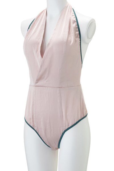 画像5: Mermaid-body  | ボディ・ラベンダーピンク・グリーン・サテン・ホルターネック・バックシャン | LA MUSA ラミューザ (5)