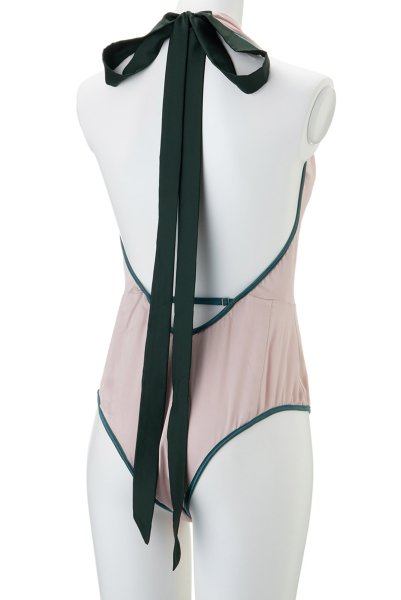 画像6: Mermaid-body  | ボディ・ラベンダーピンク・グリーン・サテン・ホルターネック・バックシャン | LA MUSA ラミューザ (6)