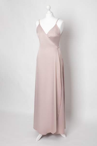 画像6: Sunrise-Sky-Dress  | ラップタイプのロングドレス・ピンクベージュ・シルク混 | LA MUSA ラミューザ| ラミューザ LA MUSA 輸入下着・ 高級ランジェリー   (6)