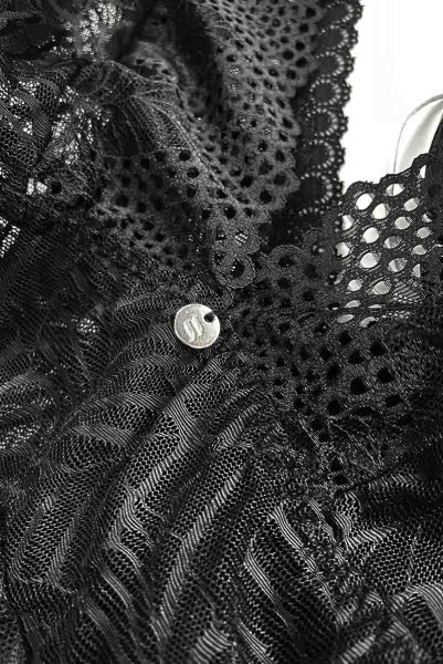 画像9: Merlys teddy |テディ・総レース・ワイヤーなし・ブラック | obsessive 高級Sexyランジェリー (9)