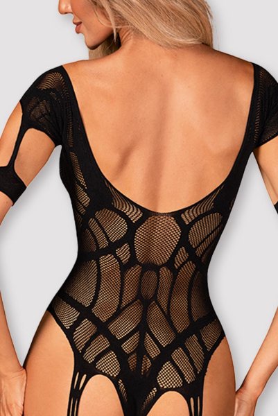 画像4: G334 bodystocking | ボディストッキングテディ・黒   | 高級Sexyランジェリー Obsessive (4)