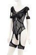画像7: G334 bodystocking | ボディストッキングテディ・黒   | 高級Sexyランジェリー Obsessive (7)