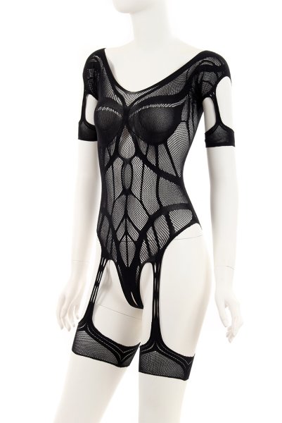 画像7: G334 bodystocking | ボディストッキングテディ・黒   | 高級Sexyランジェリー Obsessive (7)