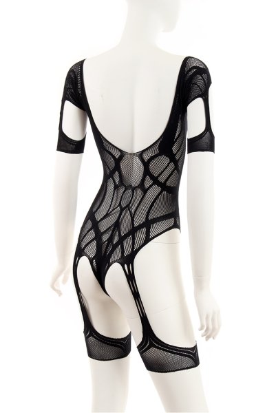 画像8: G334 bodystocking | ボディストッキングテディ・黒   | 高級Sexyランジェリー Obsessive (8)