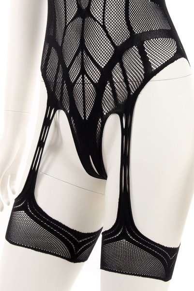 画像11: G334 bodystocking | ボディストッキングテディ・黒   | 高級Sexyランジェリー Obsessive (11)