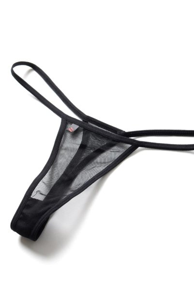 画像19: 在庫限り｜Alifini chemise | 大きな翼で魅了するスリップドレス＆Tバックの2点セット・バックシャン・ブラック・タンガ   | 高級Sexyランジェリー Obsessive (19)