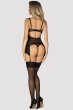 画像6: Sherila corset thong |  ガーターベルト付きコルセット＆タンガ2点セット（シースルー・フリンジ・チュールレース・ブラック）  | Obsessive 高級Sexyランジェリー輸入下着・ランジェリー    (6)
