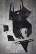 画像20: Sherila corset thong |  ガーターベルト付きコルセット＆タンガ2点セット（シースルー・フリンジ・チュールレース・ブラック）  | Obsessive 高級Sexyランジェリー輸入下着・ランジェリー    (20)