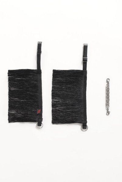 画像8: Sherila cuffs | ハンドカフス(フリンジ・シルバーチェーン・ブラック)   |  Obsessive 高級Sexyランジェリー (8)
