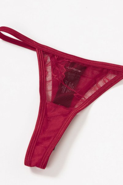 画像15: Lacelove babydoll |ベビードール&タンガ2点セット・レッド | obsessive 高級Sexyランジェリー (15)