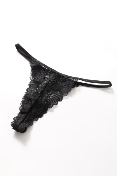 画像12: Serena Love chemise | スリップドレス&Tバック2点セット・ブラック  | Obsessive 高級Sexyランジェリー (12)