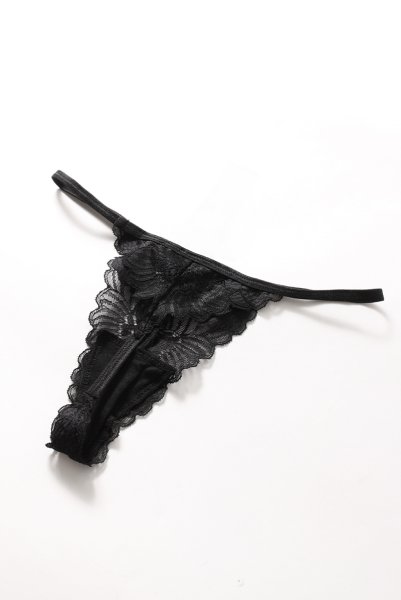 画像13: Serena Love chemise | スリップドレス&Tバック2点セット・ブラック  | Obsessive 高級Sexyランジェリー (13)