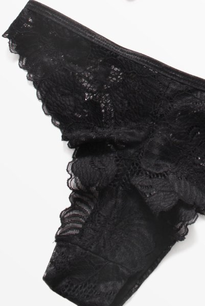 画像14: Serena Love set | ブラジャー&タンガ2点セット・ワイヤーあり・レース・ブラック  | Obsessive 高級Sexyランジェリー (14)