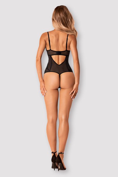 画像4: Serena Love teddy | テディ・クロッチレス・ブラック  | Obsessive 高級Sexyランジェリー (4)