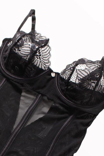 画像11: Serena Love teddy | テディ・クロッチレス・ブラック  | Obsessive 高級Sexyランジェリー (11)