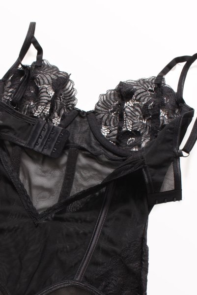 画像12: Serena Love teddy | テディ・クロッチレス・ブラック  | Obsessive 高級Sexyランジェリー (12)