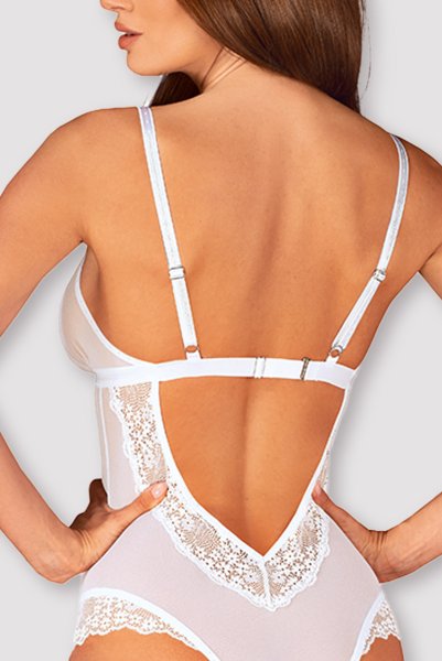 画像6: Heavenlly-teddy |テディ(オープンクロッチ・ホワイト) | obsessive 高級Sexyランジェリー (6)