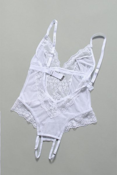 画像12: Heavenlly-teddy |テディ(オープンクロッチ・ホワイト) | obsessive 高級Sexyランジェリー (12)