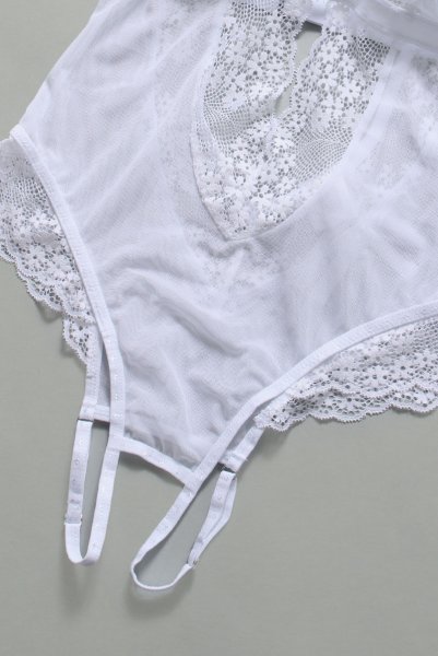 画像15: Heavenlly-teddy |テディ(オープンクロッチ・ホワイト) | obsessive 高級Sexyランジェリー (15)